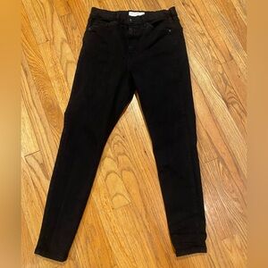 topshop jeans Jamie women’s size 30 X30 skinny stretch high rise denim black